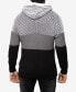 Фото #2 товара Men's Color Blocked Hooded Sweater