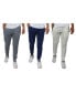 ფოტო #1 პროდუქტის Men's Pro Star Slim Fit Fleece Lined Jogger Sweatpants, Pack of 3