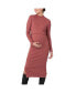 ფოტო #2 პროდუქტის Maternity Ripe Nella Rib Nursing Knit Dress Rouge