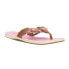 Фото #2 товара Sperry Parrotfish Braid Flip Flops Womens Pink Casual Sandals STS88545