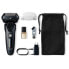Panasonic ES-LT68-K803 Men's Wet/Dry Electric Razor with Linear Motor, 3 Shaver Head with Long Hair Trimmer, Black