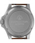 Фото #4 товара Часы и аксессуары Timex Мужские солнечные наручные часы коричневого цвета с кожаным ремешком 41 мм