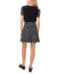 Фото #2 товара Women's Simple Circle Tweed Mini Skirt