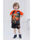 Boys Grave Digger El Toro Loco Megalodon T-Shirt Tank Top and French Terry Shorts 3 Piece Set to