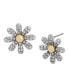 Faux Stone Daisy Stud Earrings