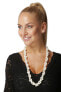 Long necklace of white pearls genuine JL0076