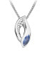Silver pendant with zircons and topaz SVLP0652SH8M300