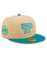Фото #1 товара Men's Natural, Teal Pittsburgh Pirates Mango Forest 59FIFTY fitted hat