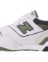 New Balance 550 trainers in white and khaki