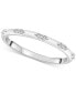 ფოტო #1 პროდუქტის Diamond Mini Cluster Stack Band (1/6 ct. t.w.) in 10k White Gold, Created for Macy's