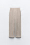 Фото #8 товара Струящиеся брюки из рельефной ткани с широкими штанинами ZARA