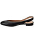 French Sole Breezy Leather Slingback Flat Women's Black 5