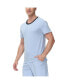 ფოტო #3 პროდუქტის INK + IVY Heat retaining Crew neck contrast Short Sleeve Pajama Tee