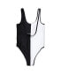 Фото #2 товара Women's Black, White Pittsburgh Steelers Last Stand One-Piece Swimsuit