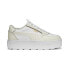 Фото #1 товара Puma Karmen Rebelle 38721208 Womens White Leather Lifestyle Sneakers Shoes