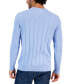 Фото #2 товара Men's Drop-Needle V-Neck Cotton Sweater, Created for Macy's