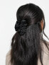 Revolution Hair Ruched Satin Claw Clip Black - фото #3