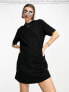 Фото #3 товара Nike Essential mini swoosh t-shirt dress in black