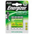 ENERGIZER HR03 700MaH AAA Rechargeable Batteries 4 Units