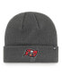 Фото #1 товара Men's Graphite Tampa Bay Buccaneers Primary Basic Cuffed Knit Hat