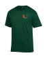 Men's Green Miami Hurricanes Stack 2-Hit T-shirt