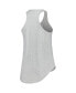 ფოტო #3 პროდუქტის Women's Heather Gray Penn State Nittany Lions Arch Logo Racerback Scoop Neck Tank Top