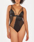Фото #1 товара Боди с кружевом асимметричное для женщин iCollection "Bodysuit Lingerie"