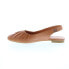 Фото #9 товара Miz Mooz Bixby Womens Brown Leather Slip On Slingback Flats Shoes