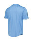 Фото #3 товара Men's Blue Detroit Lions Triple Tonal Mesh Button-Up Shirt