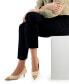 Women's Jacey Luxurious Pointed-Toe Kitten Heel Pumps