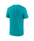 Men's Aqua Miami Dolphins Legend Logo Performance T-shirt