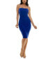 Mesh Ruched Tube Dress Синий, 2XS - фото #1