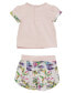Фото #5 товара Baby Girls Short Sleeve T Shirt and Short Set