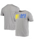 Фото #2 товара Men's Heathered Gray Los Angeles Rams Combine Authentic Game On T-shirt