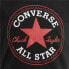 Детский Футболка с коротким рукавом Converse Timeless Patch Чёрный