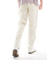 ONLY & SONS loose fit carpenter jeans in ecru