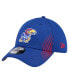 Фото #1 товара Men's Royal Kansas Jayhawks Active Slash Sides 39Thirty Flex Hat