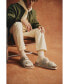 ფოტო #7 პროდუქტის Men's Uji Nubuck Suede Leather Two-Strap Slip-On Sandals from Finish Line