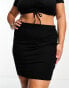Фото #2 товара ASOS DESIGN Curve jersey pencil mini skirt in black