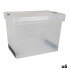 Storage Box with Lid Evolution Transparent 39 x 29 x 20,5 cm (6 Units) (39 x 29 x 20,5 cm)