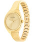 ფოტო #2 პროდუქტის Women's 2-Hand Gold-Tone Stainless Steel Bangle Bracelet Watch 30mm