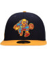 Фото #2 товара Men's Navy, Gold Philadelphia 76Ers Midnight 59Fifty Fitted Hat