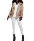 Фото #5 товара Women's Faux-Shearling Asymmetric Moto Coat