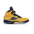 Кроссовки женские Nike Air Jordan 5 Retro Michigan (2019) (Желтый) Желтый, 42.5 - фото #2