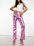 Amy Lynn soft stretch Lupe trouser in iced pink