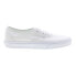 Фото #2 товара Vans Authentic VN000EE3W00 Mens White Canvas Lifestyle Sneakers Shoes