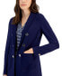 Фото #2 товара Women's Faux Double-Breasted Jacket