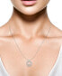 Фото #2 товара Macy's diamond Triple Circle 18" Pendant Necklace (1 ct. t.w.) in 14k White Gold