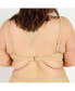 ფოტო #4 პროდუქტის Women's Plus Size Adjustable Strap Clasp Swim Bra