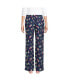 ფოტო #3 პროდუქტის Women's Petite Print Flannel Pajama Pants